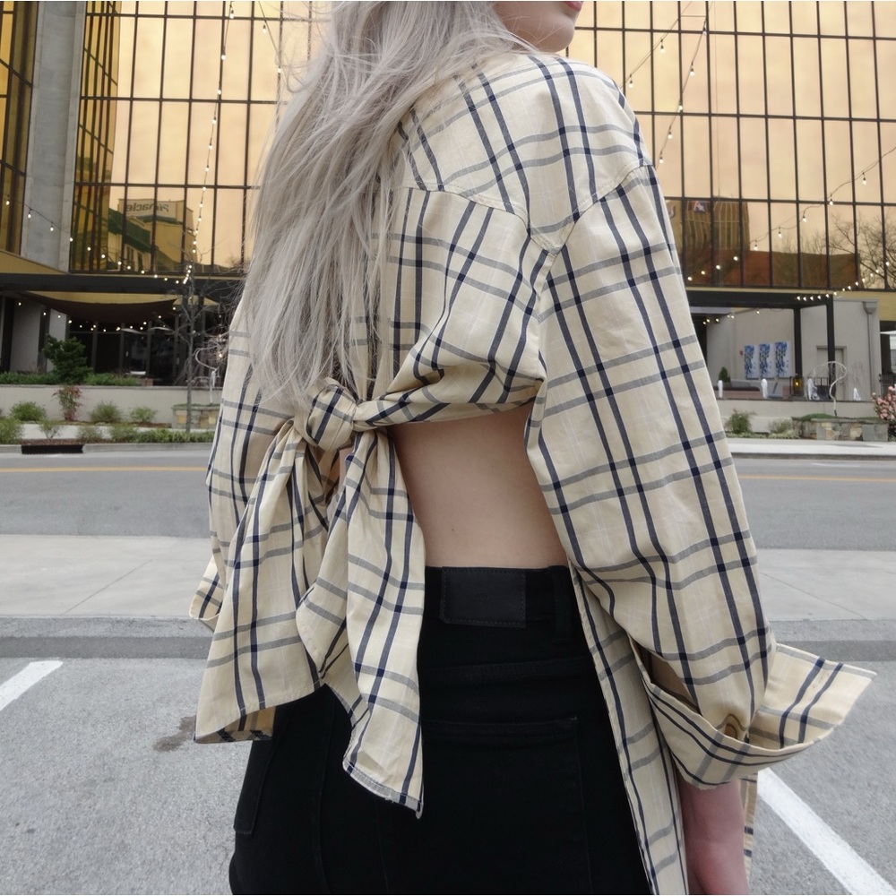 Zara Plaid Button Down